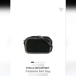 Stella McCartney Black Falabella Belt Bag